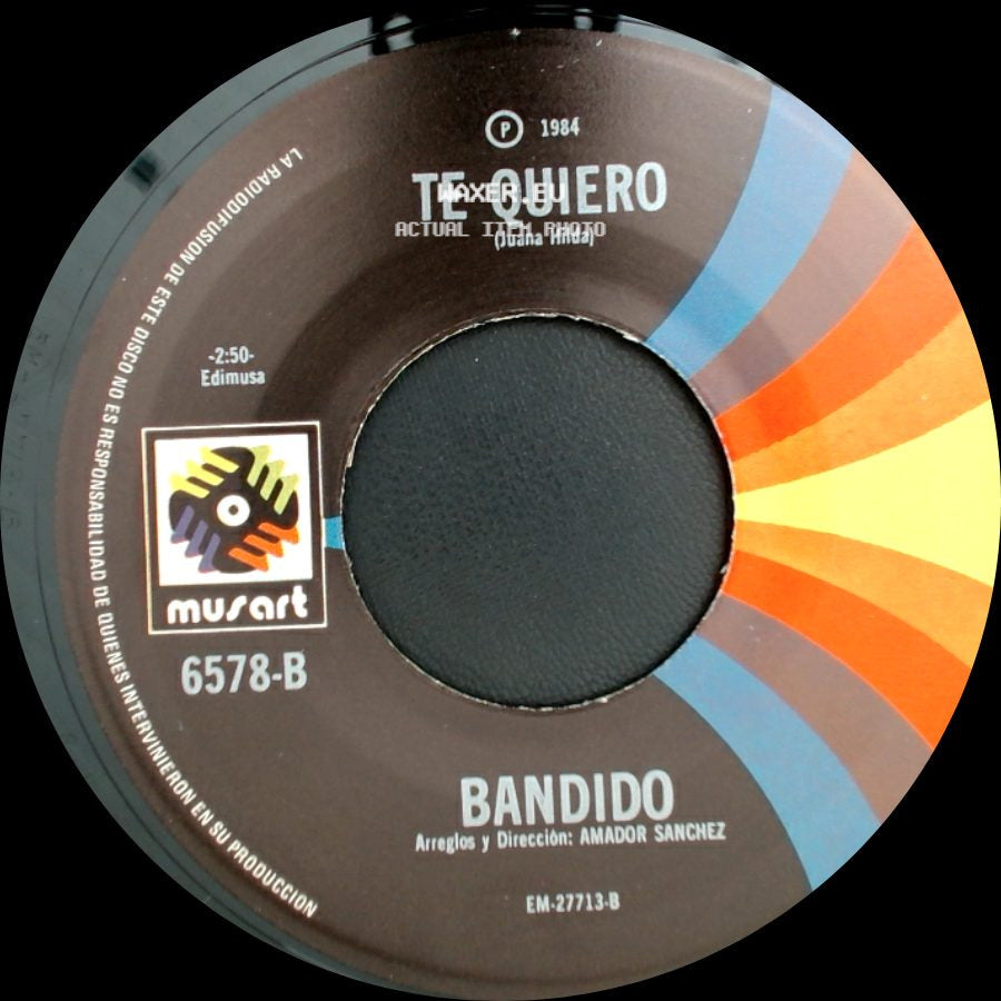 Unknown Artist - Bandido / Te Quiero side B
