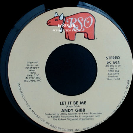 Andy Gibb - Shadow Dancing / Let It Be Me side B