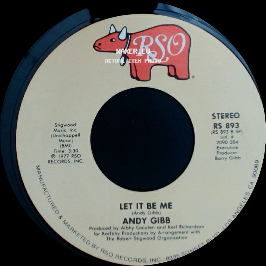 Andy Gibb - Shadow Dancing / Let It Be Me side B
