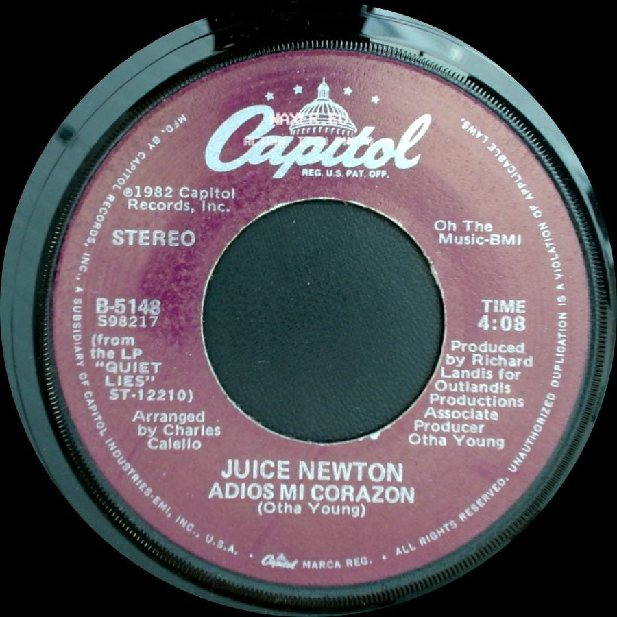 Juice Newton - Adios Mi Corazon / Break It To Me Gently side A