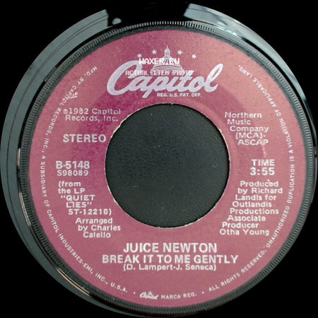 Juice Newton - Adios Mi Corazon / Break It To Me Gently side B