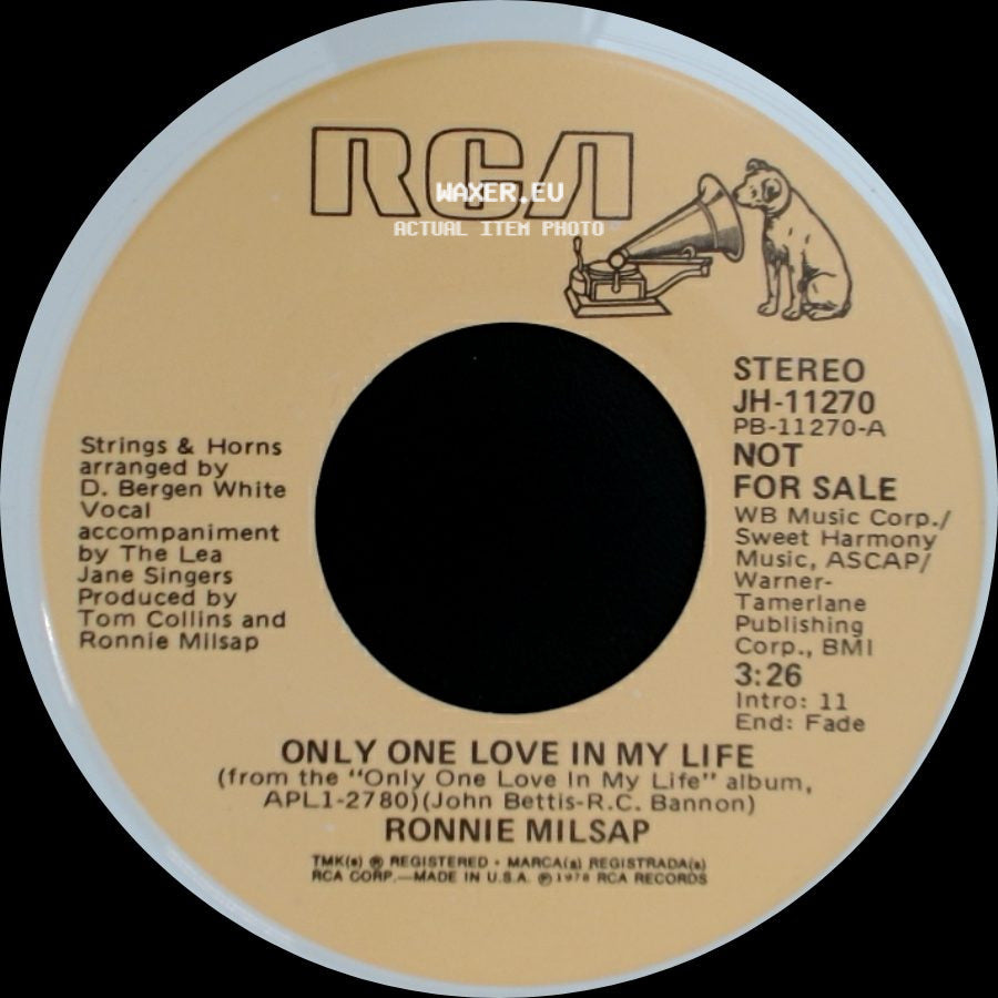Ronnie Milsap - Only One Love In My Life / Only One Love In My Life side A