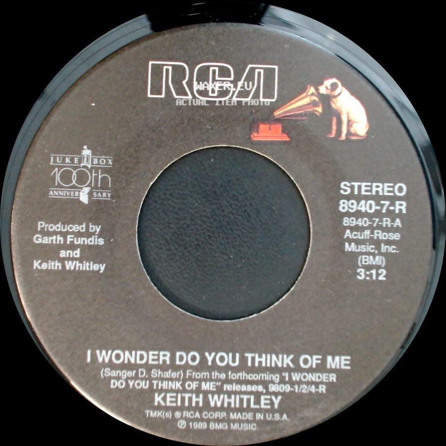 Keith Whitley - I Wonder Do You Think Of Me / Brother Jukebox side A