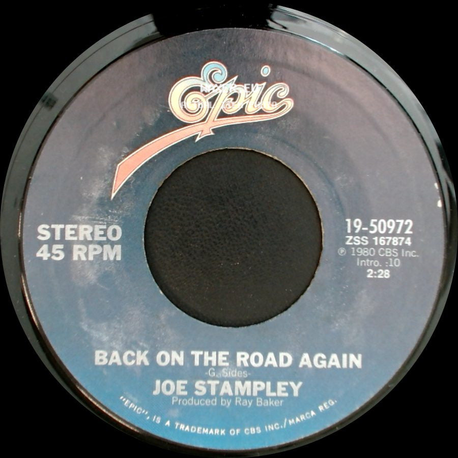 Joe Stampley - Back On The Road Again / I'm Gonna Love You Back To Loving Me Again side A