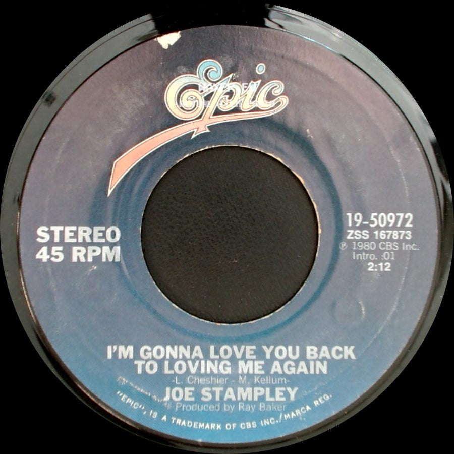 Joe Stampley - Back On The Road Again / I'm Gonna Love You Back To Loving Me Again side B