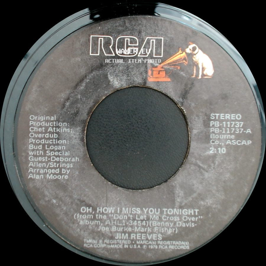 Jim Reeves - Oh, How I Miss You Tonight / The Talking Walls side A