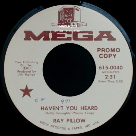 Ray Pillow - Book It / Haven't You Heard side B