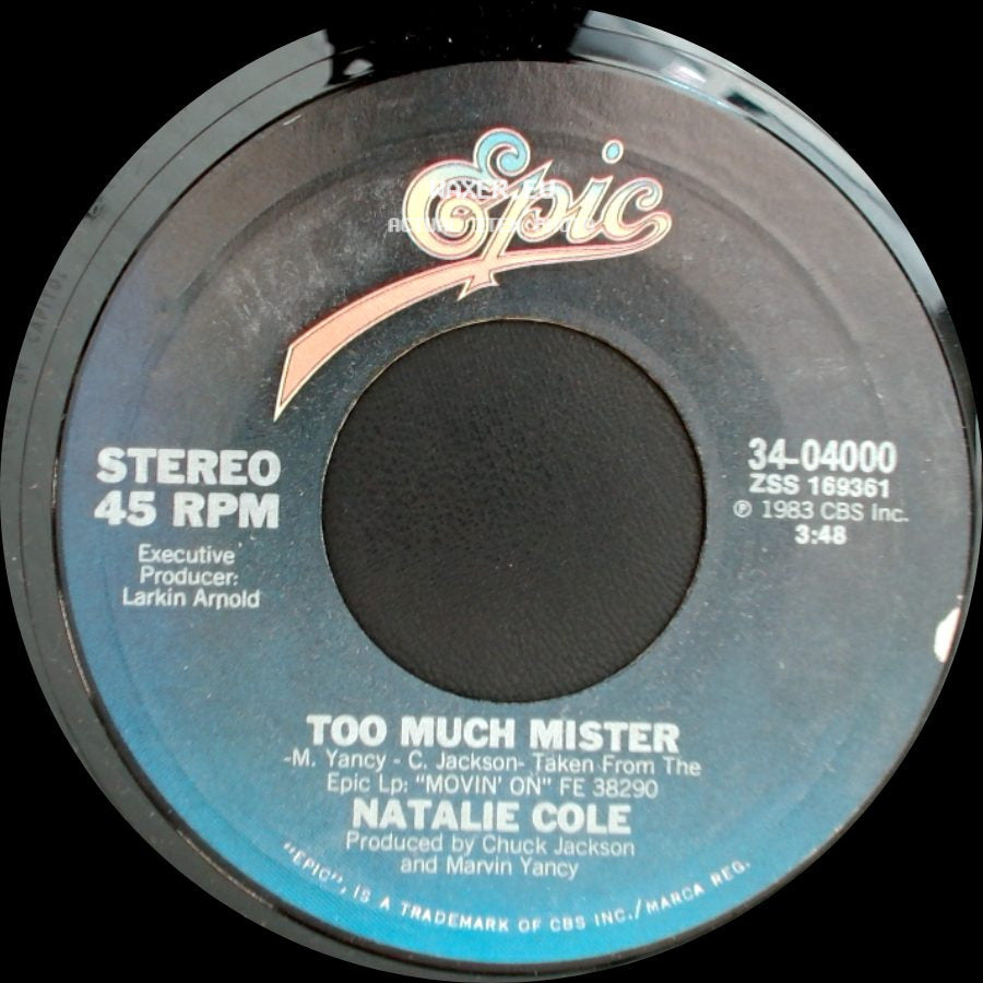 Natalie Cole - Too Much Mister / Where's Your Angel side A