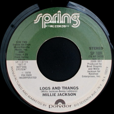 Millie Jackson - Keep The Home Fire Burnin' / Logs And Thangs side B