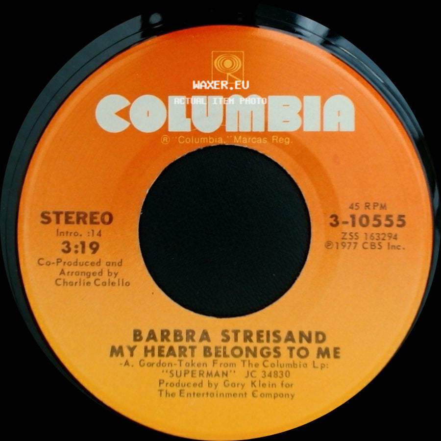 Barbra Streisand - My Heart Belongs To Me / Answer Me side A