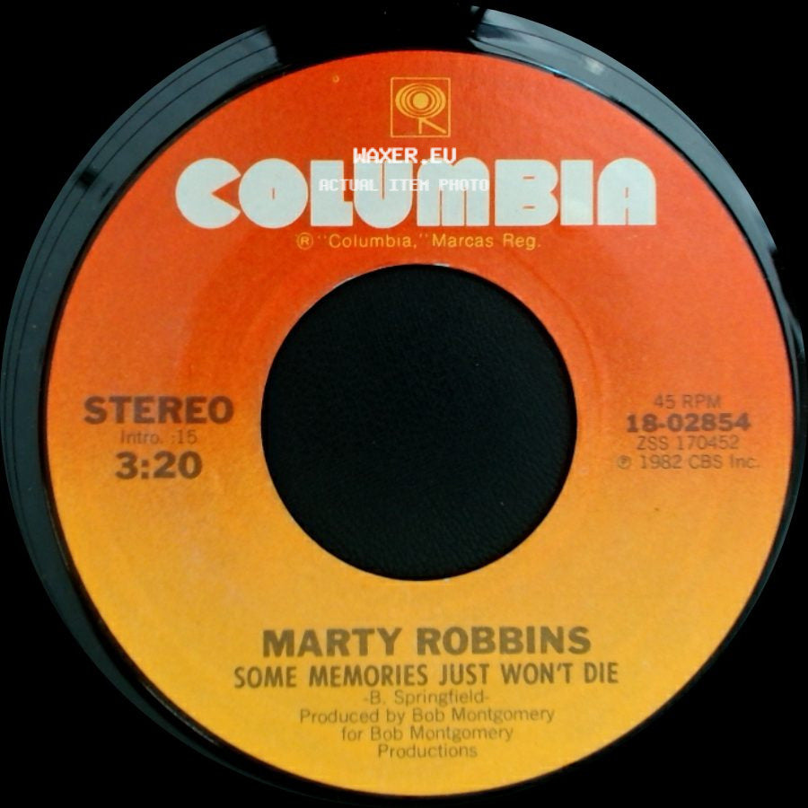 Marty Robbins - Some Memories Just Won't Die / Lover, Lover side A