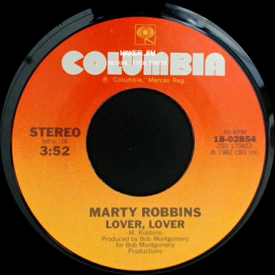 Marty Robbins - Some Memories Just Won't Die / Lover, Lover side B