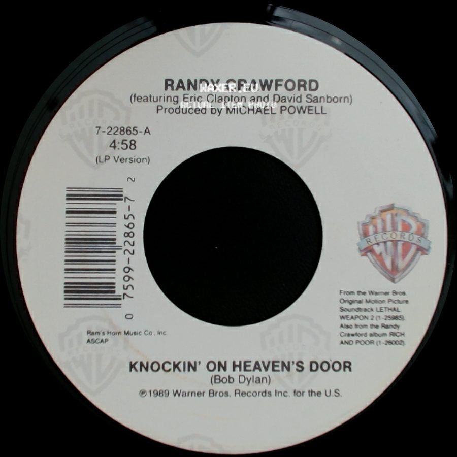 Randy Crawford / Eric Clapton, Randy Crawford & Stephen Mcculler - Knockin' On Heaven's Door / Medley: The Shipyard / Knockin' On Heaven's Door side A