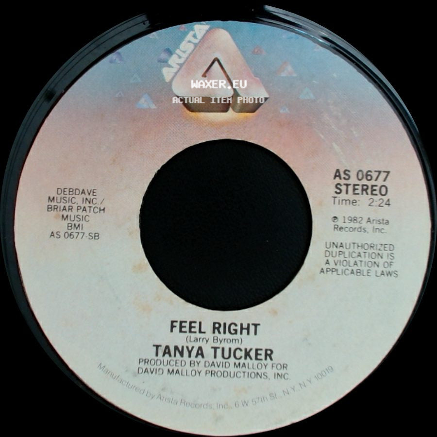 Tanya Tucker - Cry / Feel Right side B