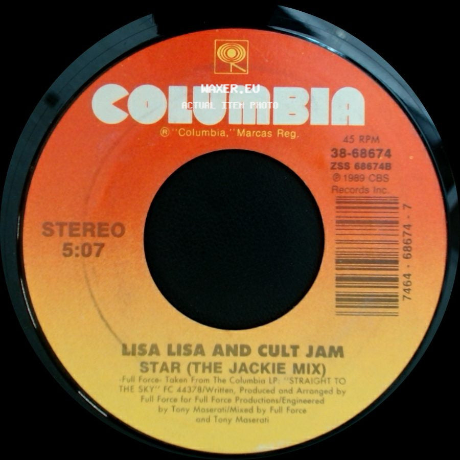 Lisa Lisa And Cult Jam - Little Jackie Wants To Be A Star / Star (The Jackie Mix) side B