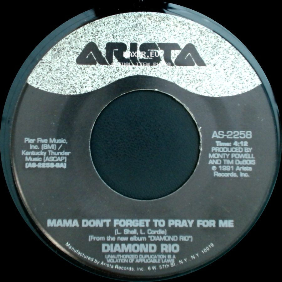 Diamond Rio / Norma Jean Riley - Mama Don't Forget To Pray For Me / Norma Jean Riley side A