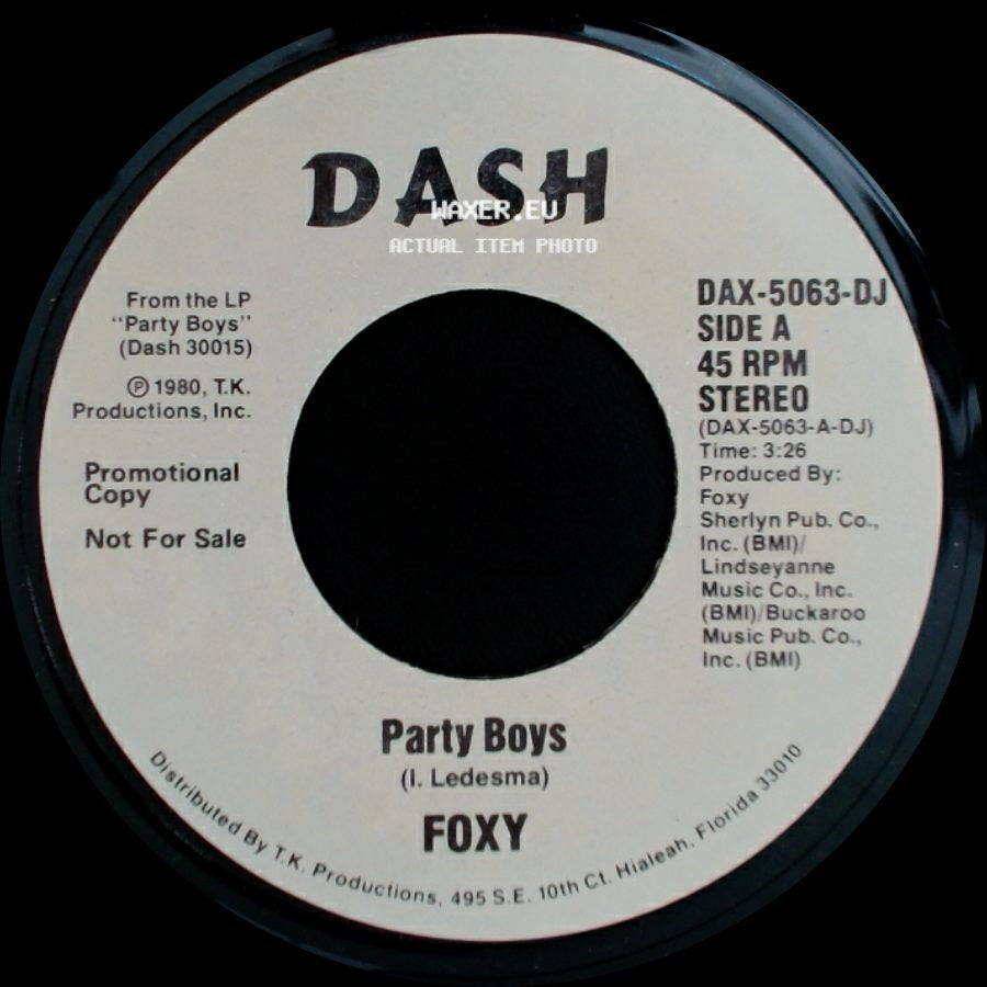 Foxy - Party Boys / Party Boys side A