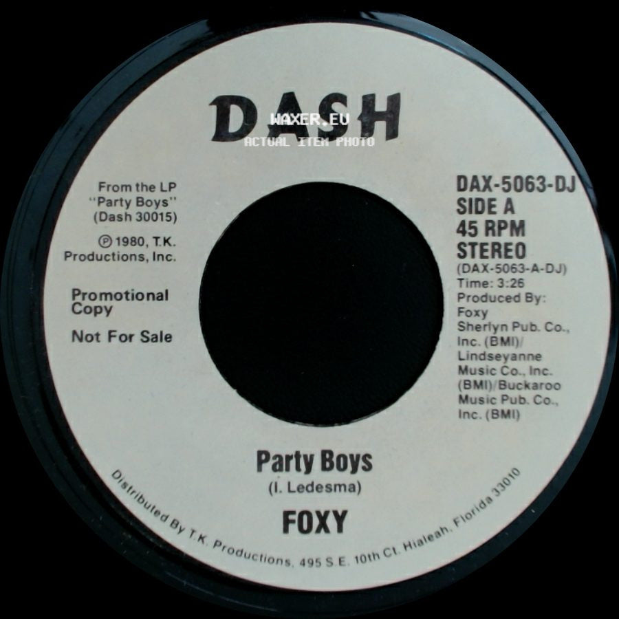 Foxy - Party Boys / Party Boys side A
