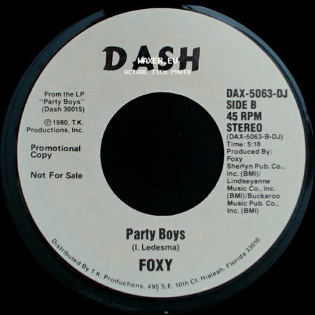Foxy - Party Boys / Party Boys side B