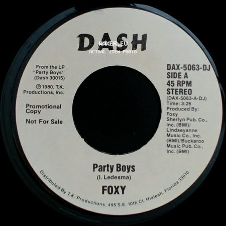 Foxy - Party Boys / Party Boys side A