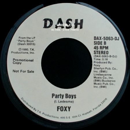 Foxy - Party Boys / Party Boys side B