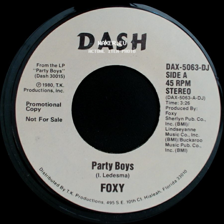 Foxy - Party Boys / Party Boys side A