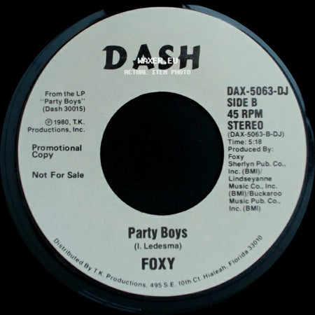 Foxy - Party Boys / Party Boys side B