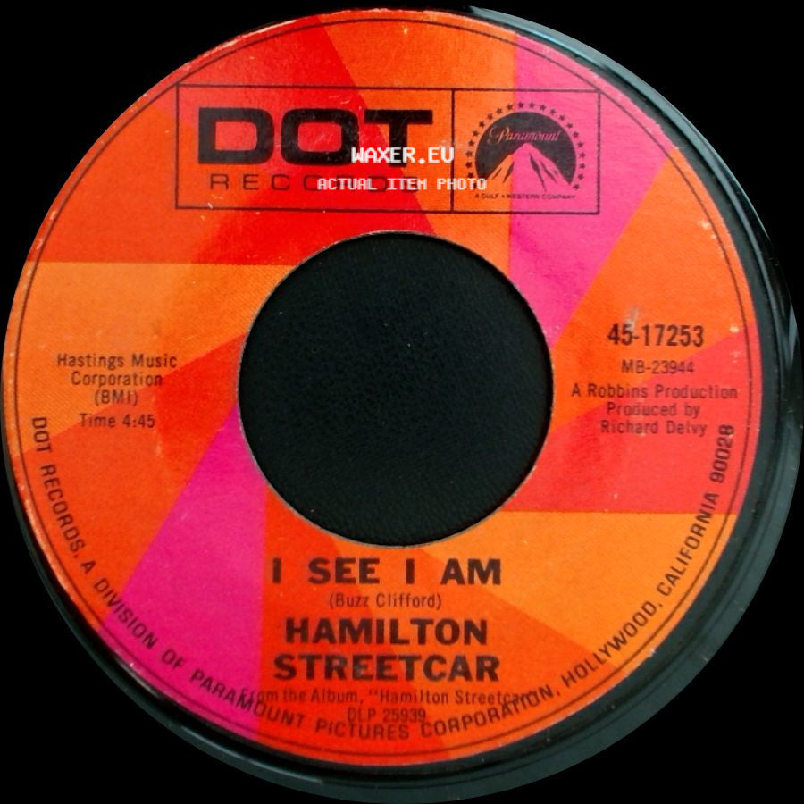 Hamilton Streetcar - I See I Am / Silver Wings side A
