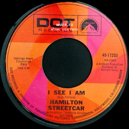 Hamilton Streetcar - I See I Am / Silver Wings side A
