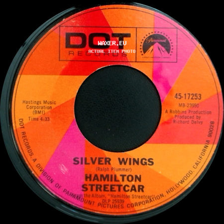 Hamilton Streetcar - I See I Am / Silver Wings side B