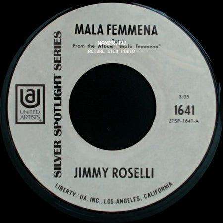 Jimmy Roselli - Ddoje Stelle So' Cadute / Mala Femmena side B