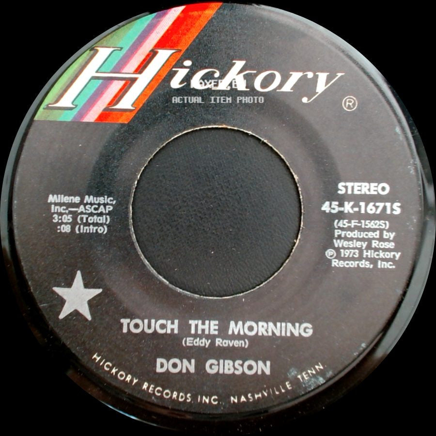 Don Gibson - Touch The Morning / Too Soon To Know side A