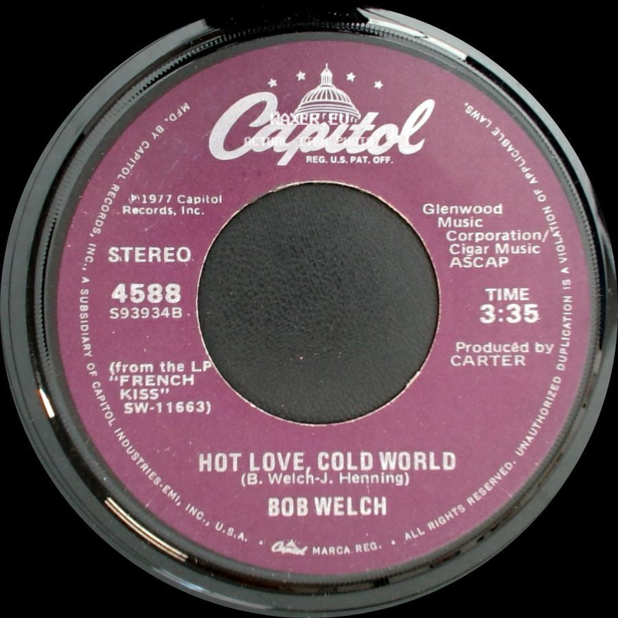 Bob Welch - Hot Love Cold World / Danchiva side A