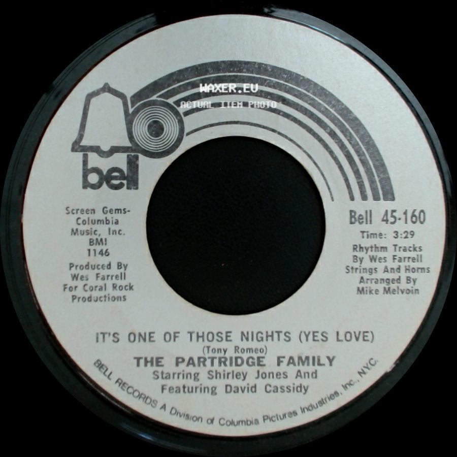 The Partridge Family - It's One Of Those Nights (Yes Love) / One Night Stand side A