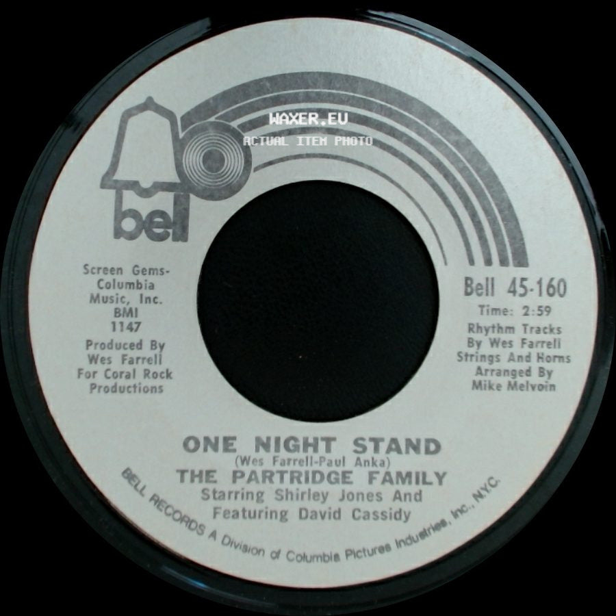 The Partridge Family - It's One Of Those Nights (Yes Love) / One Night Stand side B