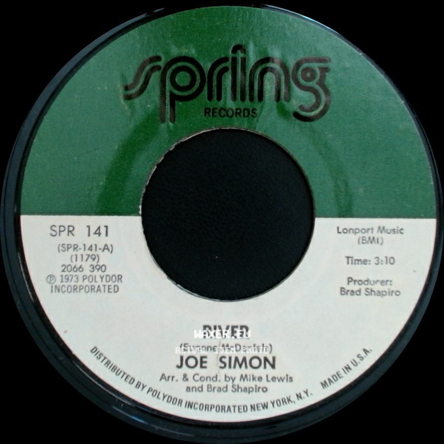 Joe Simon - Love Never Hurt Nobody / River side B