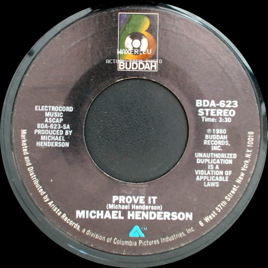 Michael Henderson - Prove It (Instrumental) / Prove It side B