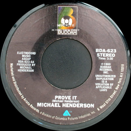Michael Henderson - Prove It (Instrumental) / Prove It side B