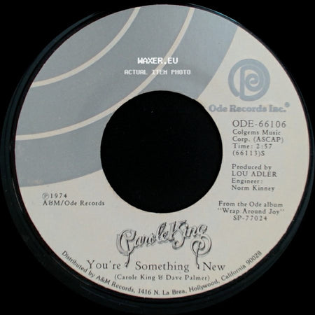 Carole King - Nightingale / You're Something New side B