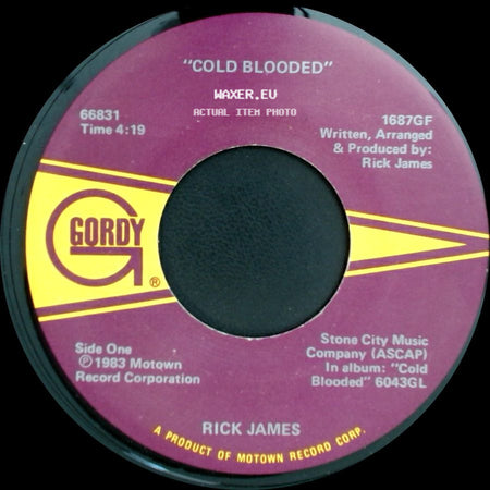 Rick James - Cold Blooded / Cold Blooded (Instrumental) side A