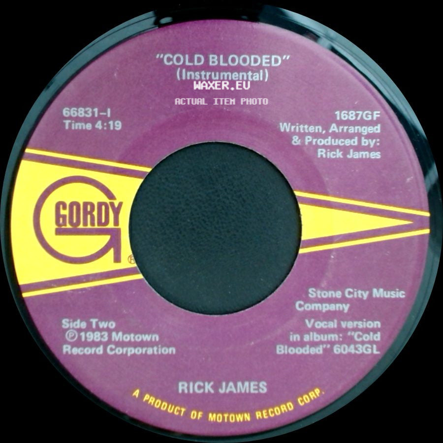 Rick James - Cold Blooded / Cold Blooded (Instrumental) side B