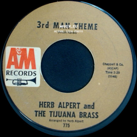Herb Alpert And The Tijuana Brass - 3Rd Man Theme (Anton Karas) / Taste Of Honey side A