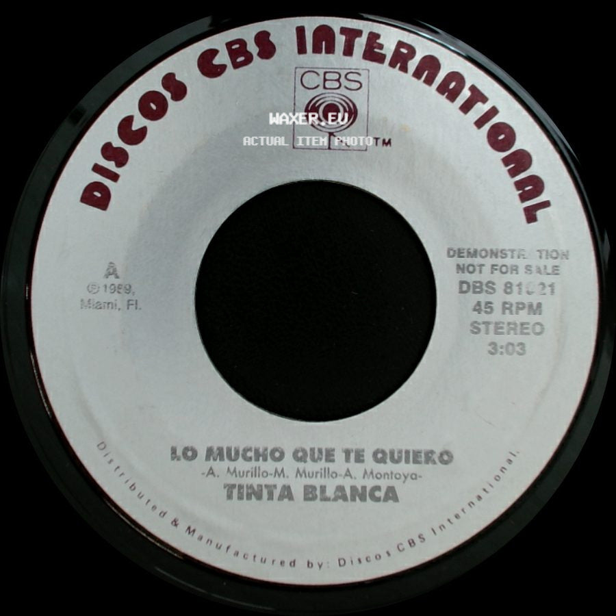 Tinta Blanca - Lo Mucho Que Te Quiero / Lo Mucho Que Te Quiero side B