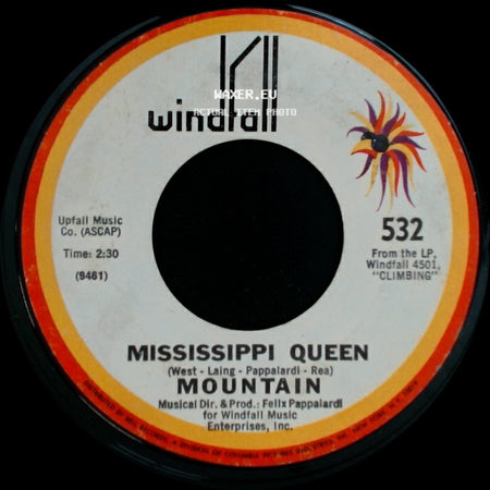 Mountain - The Laird / Mississippi Queen side B
