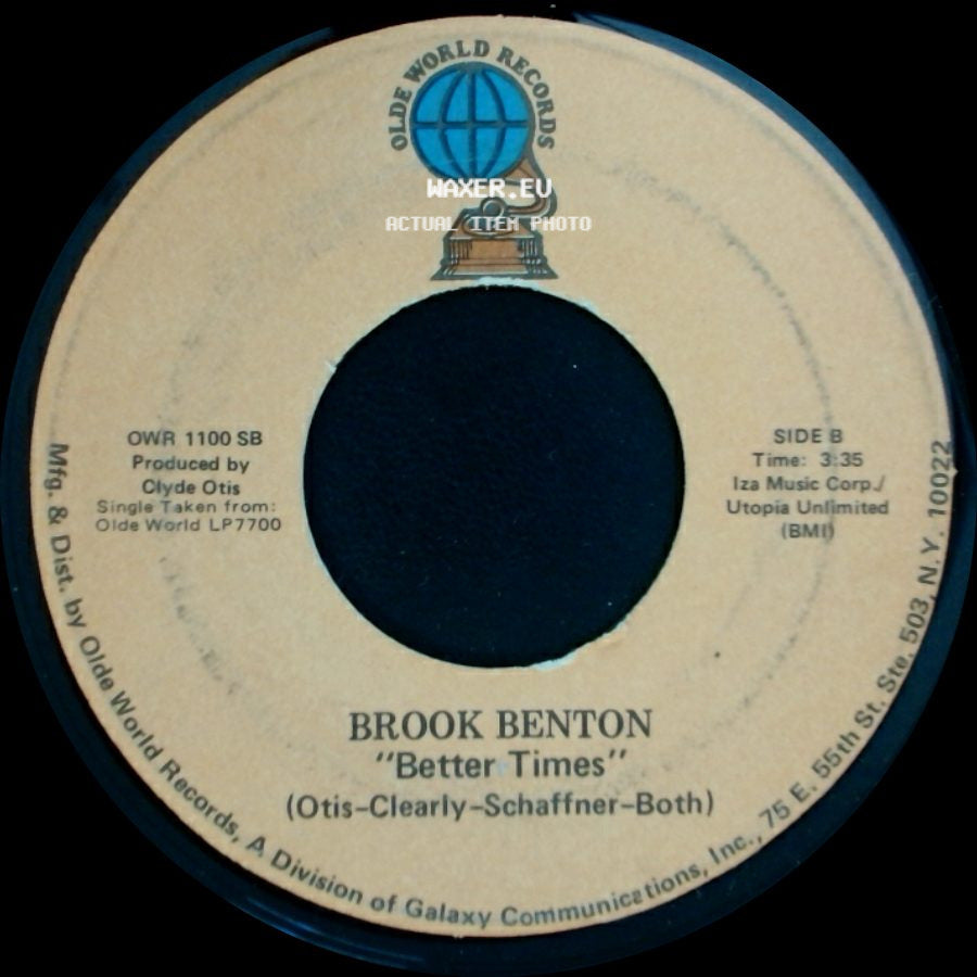 Brook Benton - Makin' Love Is Good For You / "Better Times" side B