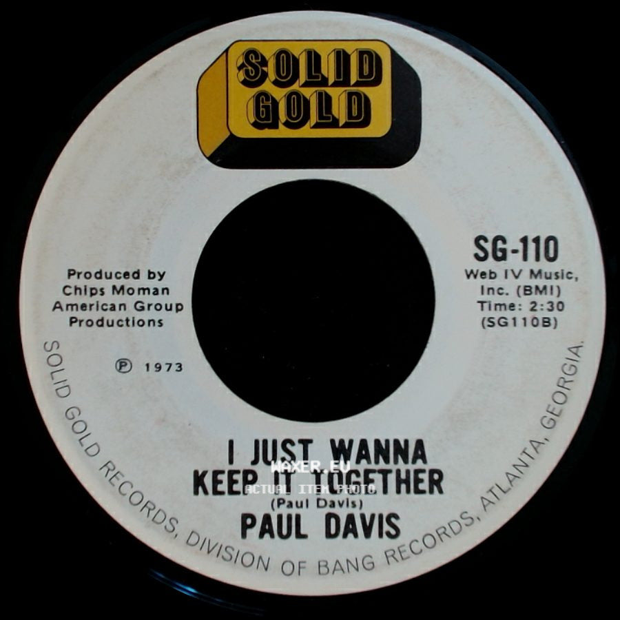 Paul Davis - I Just Wanna Keep It Together / A Little Bit Of Soap side A