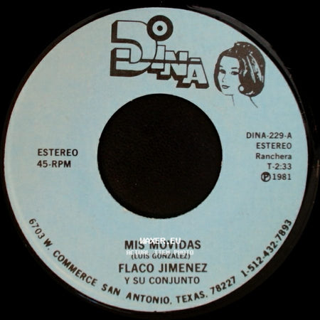 Flaco Jimenez Y Su Conjunto - Burbujitas / Mis Movidas side B