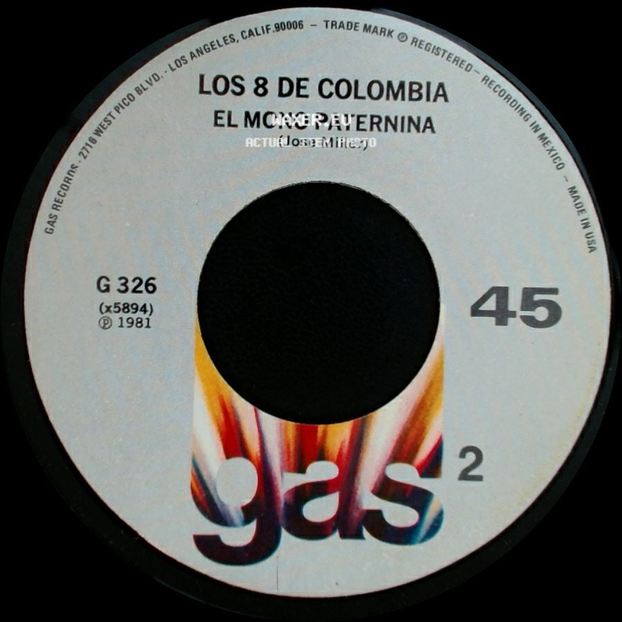 Los 8 De Colombia - La Colombina / El Mono Paternina side B