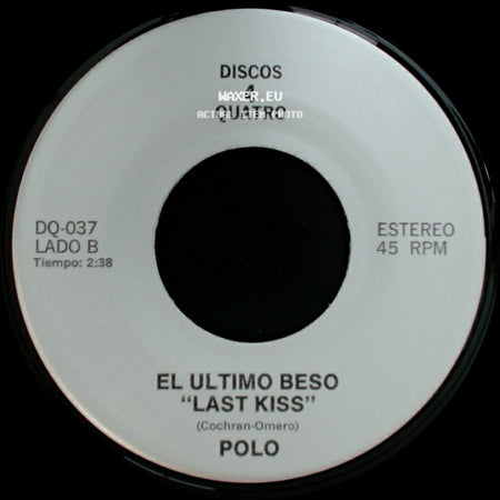 Los Tukas / Polo - Un Adios / El Ultimo Beso "Last Kiss" side B