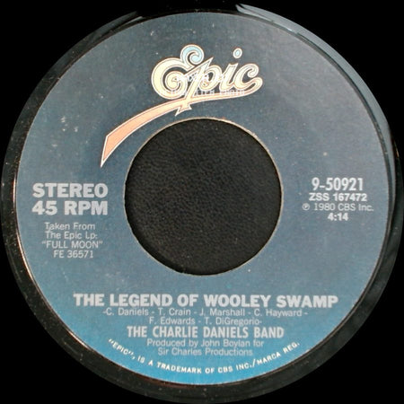 The Charlie Daniels Band - The Legend Of Wooley Swamp / Money side A
